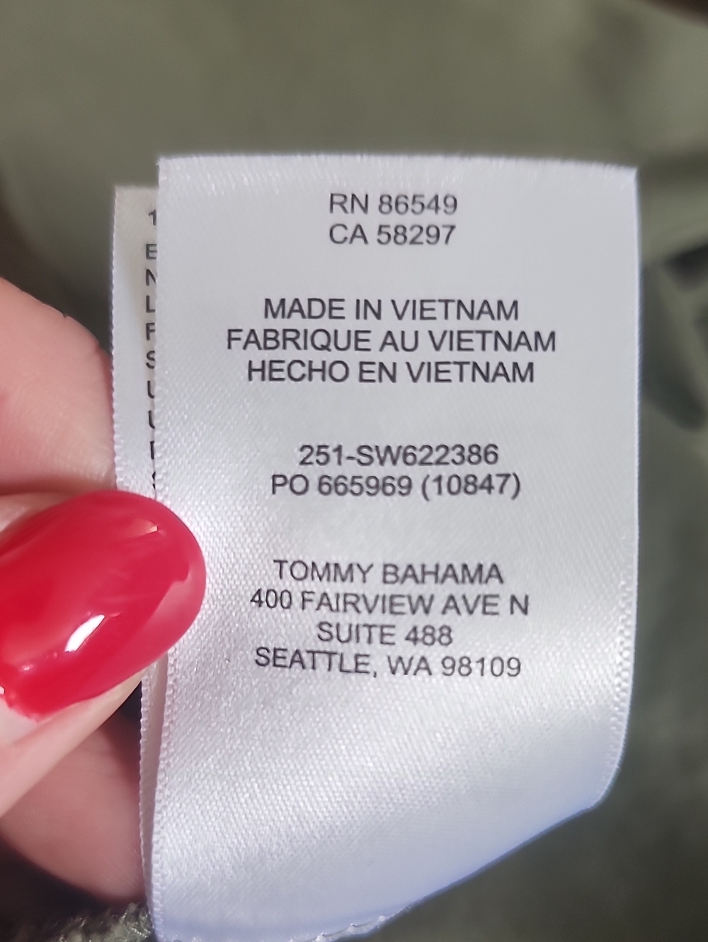 Tommy Bahama Olive Green Spruce V-neck Midi Dress W/ Tie Belt, L - Picture 8 of 8